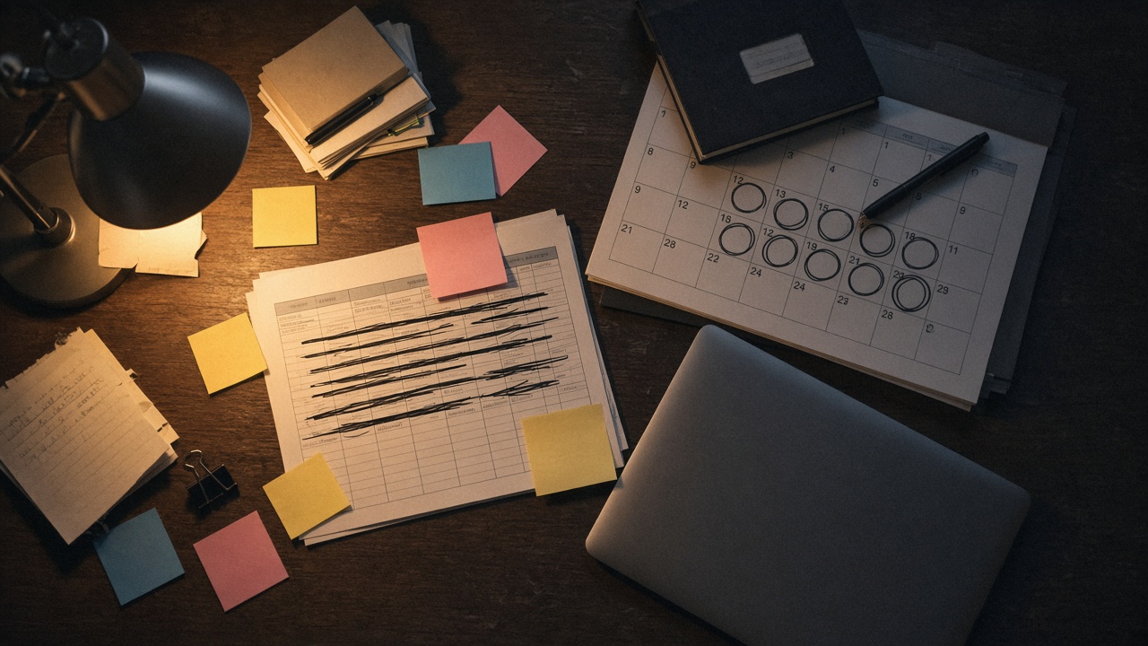 Sticky notes, stale spreadsheets and missed dates: keeping up by hand