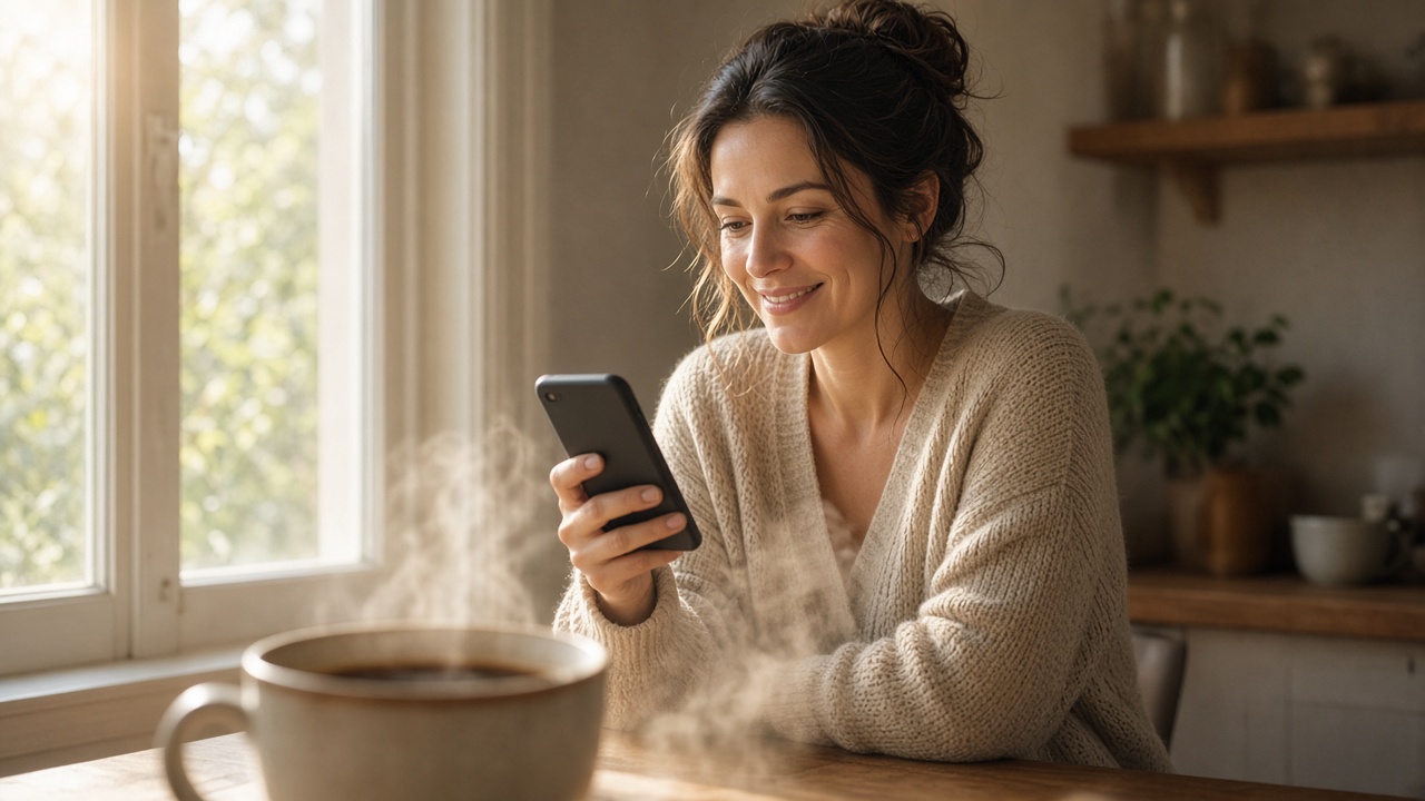 A quiet morning with a real reason to reach out